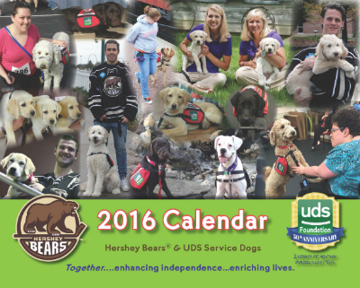 2016 UDS Hershey Bears Calendar